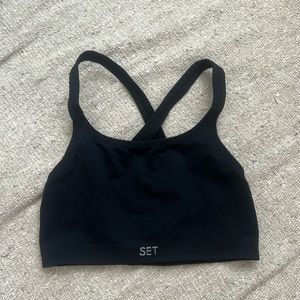 Set Sports Bra Onyx Black